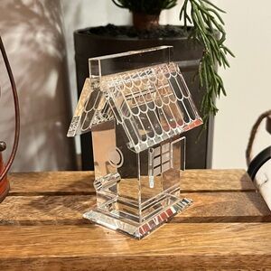Clear Birdhouse Ornament